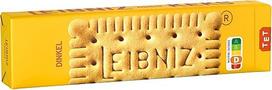 LEIBNIZ Spelta sausainiai 190g Traškūs sausainiai, iškepti iš 100 % spelta miltų Tik tikri su 52 dantukais (1 x 190g)