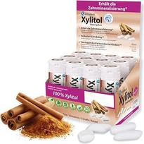 miradent Xylitol Dental Care kramtomosios gumos su cinamonu Ekranas, 12 vnt. | Pikantiškas skonis | Be cukraus | Veganai | Profilaktika nuo ėduonies | Keliaujantiems