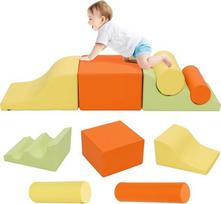 Montessori vaikų laipiojimo kilimėlis iš kempinės, putplasčio statybiniai blokai kūdikiui, minkštas žaidimų rinkinys, motorinių įgūdžių kubo žaislas nuo 1 metų kūdikio minkštas žaidimų rinkinys namams ir darželiui