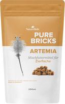 NatureHolic Pure Bricks Artemia Freeze-Dried Artemia kauliukai dekoratyvinėms žuvims Krevetės Krabai Krabai Miškiniai Baltymų turtingas natūralus maistas su astaksantinu ir chitinu