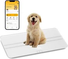 unipaws Skaitmeninės naminių gyvūnėlių svarstyklės Max 220LB Svoris Svarstyklės šunims Katės Kūdikių svarstyklės su 3 svėrimo režimais Svaras KG St Didelė LED platforma Svarstyklės Tikslumas: ±10g