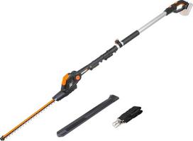 WORX WG252E.9 akumuliatorinės teleskopinės gyvatvorių žirklės, 1340 aps/min, 45 cm pjovimo plotis, 10 krypčių reguliuojama teleskopinė rankena iki 3,20 m aukščio, suderinama su "PowerShare" (be akumuliatoriaus ir įkroviklio)