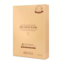 GOLD ENERGY SNAIL SYNERGY 24K GOLD, lakštinė veido kaukė su 24K auksu ir sraigių ekstraktu, 10 vnt.