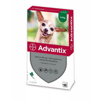 ADVANTIX lašai nuo erkių, šunims iki 4kg N1