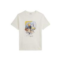 Polo Ralph Lauren Polo Bear Cotton Knit Crew Neck Animal Print Short Sleeve T-Shirt Kids tops 323979493-001 L