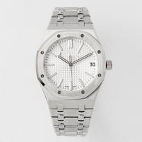 Aijia AP Royal Oak 15500/15510 Automatinis vyriškas laikrodis, Nerūdijančio plieno apyrankė, Aštuonkampis ciferblatas su portholo elementais