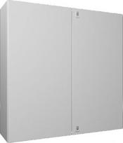 AX Compact enclosure, WHD: 1000x1000x300 mm, sheet steel, with mounting plate, two-door, with two cam locks 1110000 | 4028177813212