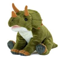 Spalvingas Triceratops pliušinis žaislas Minkštas pliušinis dinozauras Žaislas Dovana Kalėdos Kalėdinė dovana (S dydis/Sėdėjimo serija) Lytėjimo/Realistiškas (Dinozaurų žaislas) žalia