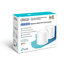 TP-LINK | AX3000 Whole Home Mesh Wi-Fi 6 System | Deco X60 (2-pack) | 802.11ax | 2402+574Mbit/s | 10/100/1000Mbit/s | 2 x Ethernet LAN (RJ-45) ports | Mesh Support: Yes | MU-MIMO: Yes | Antenna type
