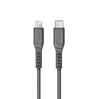 uniq Flex data transfer and charging cable | MFi | USB-C to Lightning | PD | 18W | 1.2m | gray