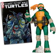 Kolekcinė figūrėlė MCFARLANE TMNT 5in Figure with Comic WV2 - Michelangelo