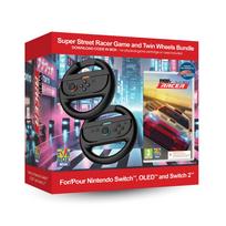 Super Street: Racer Game with Twin Racing Wheels Bundle Nintendo Switch 2