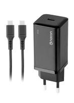 Nacon - 65W AC-adapter til Nintendo Switch II – 65W Ladeeffekt – Aftageligt 1,5 m USB-C Kabel (Sort)