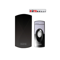 Bevielis durų skambutis Eura WDP-05A3 juodas 230V / 50 Hz