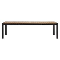 Išskleidžiamas lauko stalas „Aronas”, 205-275 x 100 x 74 cm, rudas