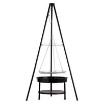 Laužavietė su trikoju stovu ir pakeliamomis grotelėmis, 145 cm