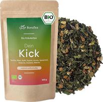 "Bio Dein Kick" su žaliąja arbata, guarana, guajusa, matcha, mate ir kitomis vertingomis žolelėmis - ryto arbata 100 g