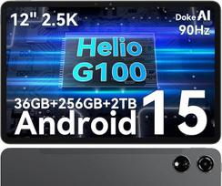 "Blackview Mega3" planšetinis kompiuteris 12 colių 36GB RAM + 256GB ROM (2TB TF) "Android 15 Octa Core G100", 8800mAh Žaidimų planšetiniai kompiuteriai 90Hz 2.5K FHD ekranas 50MP + 13MP 5G WiFi + 4G LTE / veido ID / rašiklis / Widevine L1
