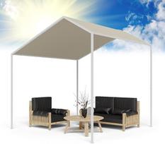 "Blumfeldt Pergola", metalinė pavėsinė su poliesterio stogu, markizė su rėmu, laisvai pastatomas stoglangis, apsauga nuo saulės sode ir terasoje, pavėsinė atspari vandeniui ir stabili, aliuminio rėmas