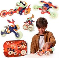 "Clixo Mars Rover Pack" - naktiniai ratai, magnetinis konstravimo žaislas - 30 lanksčių magnetinių dalių, skirtų galaktikos tyrinėjimams ir nuotykiams. Apdovanojimui nominuotas STEM žaislas, dovana vaikams ir