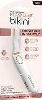 "Finishing Touch Flawless Bikini Trimmer & Hair Remover", Bikini skustuvas ir intymios srities plaukelių skustuvas moterims, sausas intymaus naudojimo skustuvas, neskausmingas Bikini linijos plaukelių šalinimas su LED šviesa, visų tipų odai