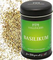 "Hallingers Basil" - pagrindinis prieskonis "Pesto" makaronams, picai, "Ratatouille" ir pomidorų sriubai (skardinė) - dovana vasarą ir puiki kepsnių dovana | gimtadienio sveikinimai Naujų namų jubiliejus Draugas
