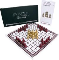 "Hnefatafl" - Vikingų stalo žaidimas - Cardinal Edition (raudonos figūrėlės) - 2 žaidėjai - nuo 216 metų - išskirtinis Regency Chess Red Edition