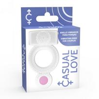 Vibruojantis varpos žiedas Casual Double Pleasure, skaidrus