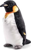 "Steiff" pliušinis žaislas "Palle King Penguin", mielas pliušinis žaislas su plastikinėmis akimis, vaikams, berniukams ir mergaitėms, pliušinis žaislas, 52 cm, juodas, 075902
