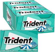 "Trident Minty Sweet Twist" kramtomoji guma be cukraus - su ksilitoliu - 12 pakuočių (iš viso 168)