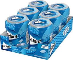 "Trident Fresh Peppermint" kramtomoji guma be cukraus 82,6 g [pakuotė po 6]