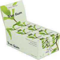 "True Gum" ekranas: Mėtų | Kramtomoji guma be plastiko | Biologiškai suyranti | Vegan | 24 x 21 g, 504 g
