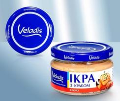 "Veladis" ikrai "Capeline" ikrai salotų kreme su krabų mėsa 160 g