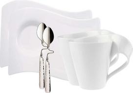 "Villeroy & Boch NewWave" 10-2484-8159 2 puodelių su lėkšte ir šaukštu rinkinys