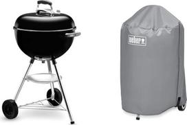 "Weber" 1231004 47 cm skersmens "Bar-B-Kettle" + 47 cm skersmens medžio anglių kepsninės dangtis pilkos spalvos