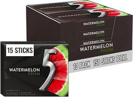 "Wrigley's 5 Prism" kramtomoji guma be cukraus, arbūzas, 15 vnt., 10 vnt. iš Essential Beverages [Maisto produktai]