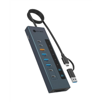 Raidsonic Icy Box USB Hub 11-in-1 USB-C Hub USB 3.2 Gen 2 PD  IB-HUB1742CR-C2PD