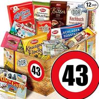 43-ojo gimtadienio dovana - ONostalgija dėžutė šokolado - 43-ojo gimtadienio dovanos