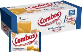 COMBOS Čederio sūrio krekeriai, kepti užkandžiai, 1,7 uncijos (48 ml) (18 vnt.)