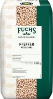 Fuchs Professional Pipirai balti sveiki | Švelniai saulėje džiovinti pipirai lengviems padažams pagardinti | Profesionali kokybė dideliems vartotojams ir viešojo maitinimo įstaigoms | 1 kg perdirbamame maiše