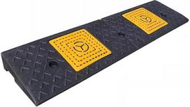 FWTXZTER Guminė plastikinė rampa, 100 x 25 x 5 cm, neslystanti bordiūro rampa, įvažiavimo rampa, šaligatvio slenksčio rampa, neįgaliųjų vežimėlių rampa karavanams, automobiliams, motociklams, neįgaliųjų vežimėliams, transporto priemonėms, motoroleriams