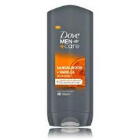 Dove Men+Care Sandalwood & Vanilla Nourishing veido, plaukų ir kūno prausiklis vyrams - 400 ml.