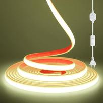 KISUFU 230 V COB Neon LED juosta, 288 LED/m Vandeniui atspari IP67 50 cm pjaunama 220 V LED juosta Savarankiškai lipni šviesos juosta Kalėdoms, miegamajam, pasidaryk pats, atostogoms, lauko šventei