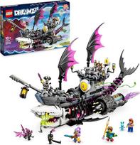 LEGO DREAMZzz 2-in-1 Nightmare Shark Ship, 2 tipų piratų laivo žaislas, modelio rinkinys su 4 mini figūrėlėmis, žaislas vaikams, mergaitėms, berniukams, sukurtas pagal televizijos laidą 71469