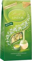 Lindt šokoladas | LINDOR Matcha Bag | 137 g | 10 rutuliukų pieniško šokolado su švelniu tirpstančiu Matcha įdaru | Šokoladinė dovana