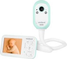Miniland Digimonitor Go Lite Tragbares Babyphone mit 30h Akku | Reichweite 300 m, Gegensprechfunktion, VOX, Schlaflieder und Nachtlicht