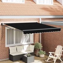 Ištraukiama markizė Juoda 350 x 250 cm Poliesteris ir aliuminis
