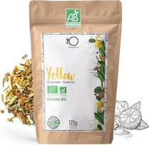 ORIGEENS Bio triko Kurkuma Yell-OW | Bio Kräuter-Tee Kurkuma Schwarzem Pfeffer Ingwer und Zitrone | Als Eistee, heißer Kräutertee, Goldene Milch, Kurkuma Latte