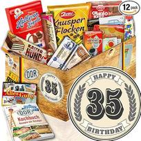 ostprodukte-versand 35-asis gimtadienis + DDR paketas Saldus + dovanos 35-ojo gimtadienio moterims