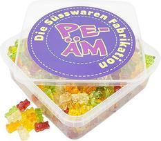 PE ÄM be cukraus Vaisių guma Bear Mix 1 kg užkandžių dėžutė XL pakuotė, skirta vakarėliams, saldainių barams ir dovanoms Sweet Juicy Premium Fruit Gummy Fruity